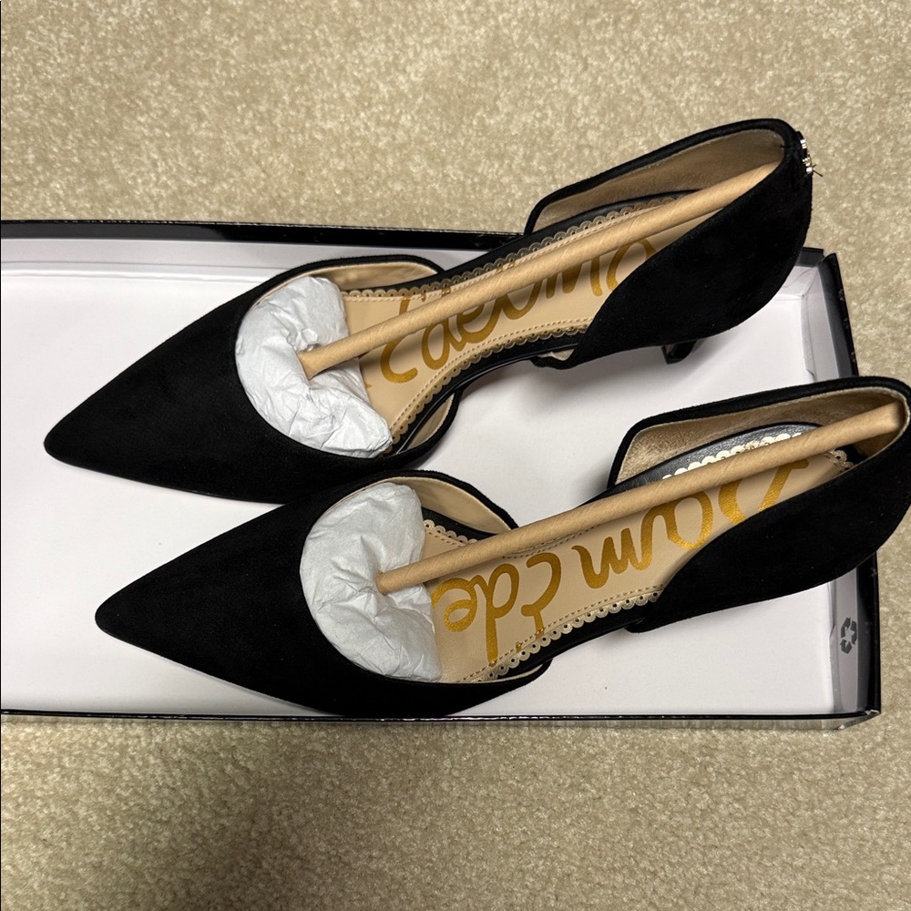 Sam Edelman Elegant Black Suede Heels